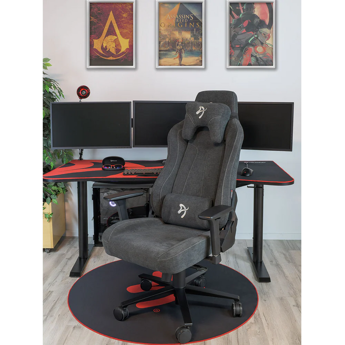 Arozzi Vernazza Soft Fabric Gaming Chair Dark Grey