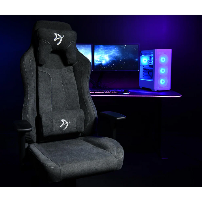 Arozzi Vernazza Soft Fabric Gaming Chair Dark Grey