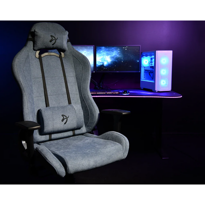 Arozzi Torretta Soft Fabric Gaming Chair Blue