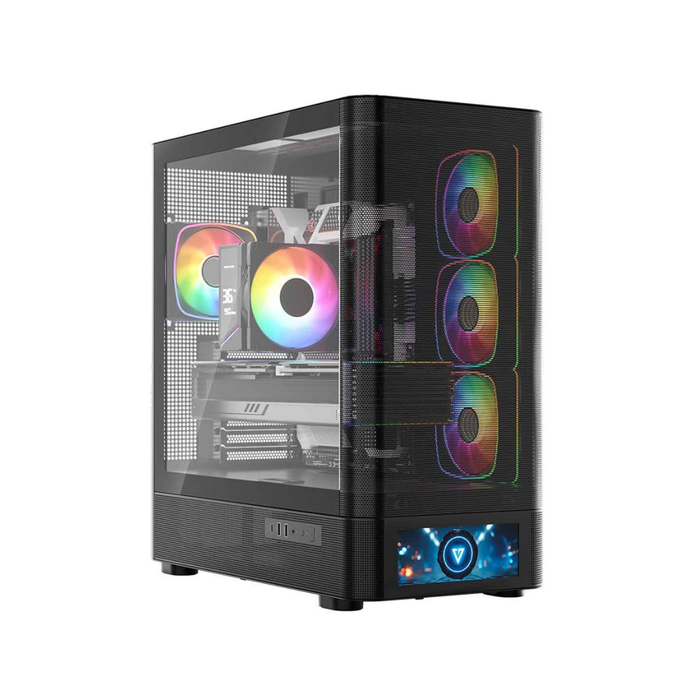 Modecom PC Case Volcano AQ500 ARGB Midi Black