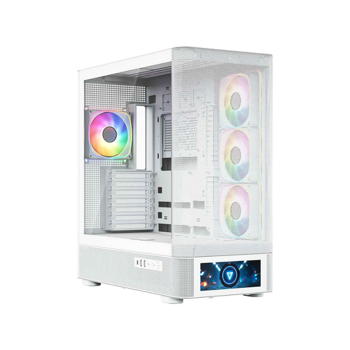 Modecom PC Case Volcano AQ500 ARGB Midi White