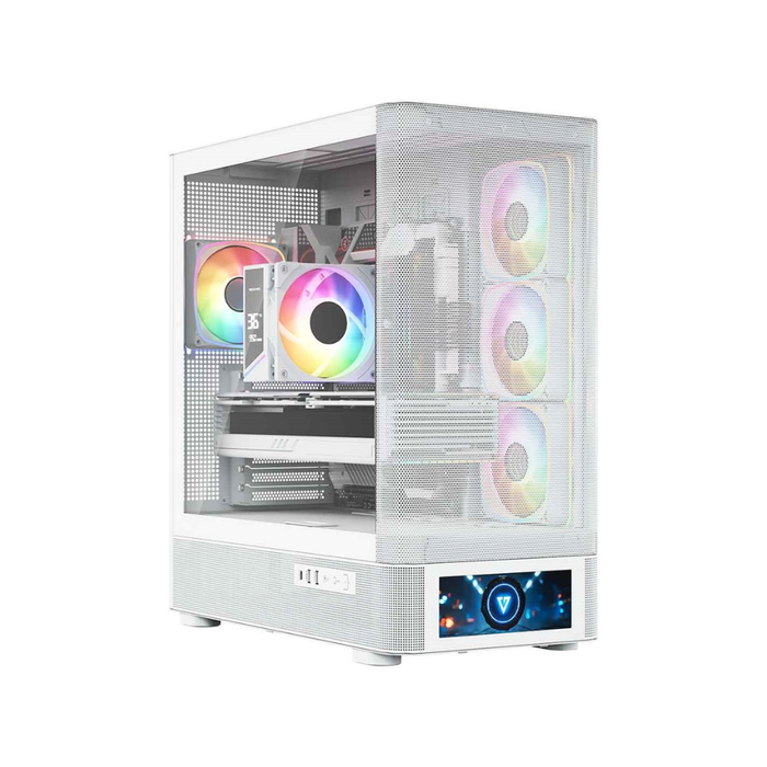 Modecom PC Case Volcano AQ500 ARGB Midi White