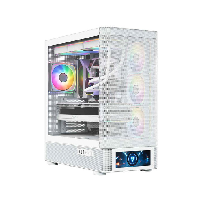 Modecom PC Case Volcano AQ500 ARGB Midi White