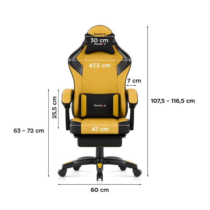 Huzaro Force 3.7 Gaming Chair Yellow