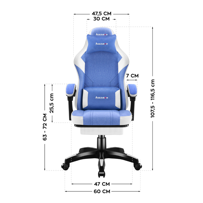 Huzaro Force 3.7 Gaming Chair Blue