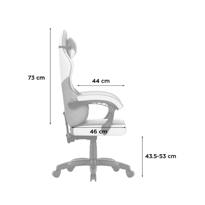 Huzaro Force 2.7 Velour Gaming Chair Grey