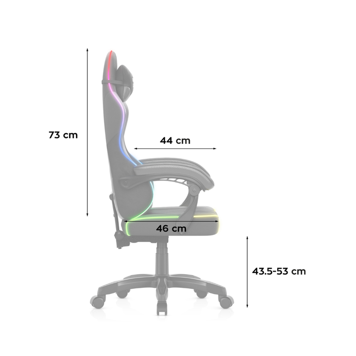 Huzaro Force 2.7 RGB Gaming Chair Black