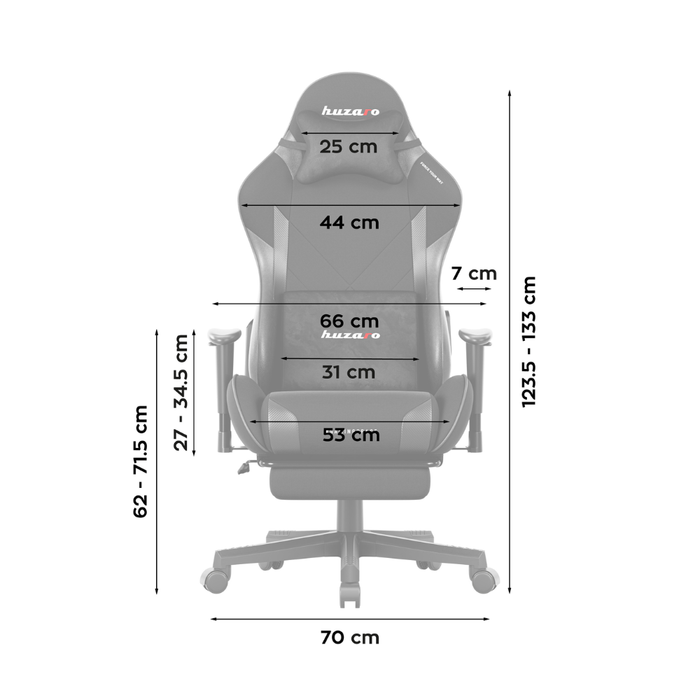 Huzaro Force 5.7 Gaming Chair Black Carbon