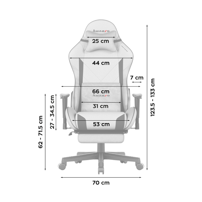 Huzaro Force 5.7 Gaming Chair Grey