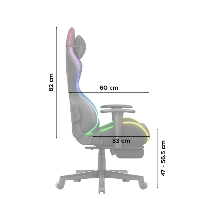 Huzaro Force 5.7 RGB Gaming Chair Black