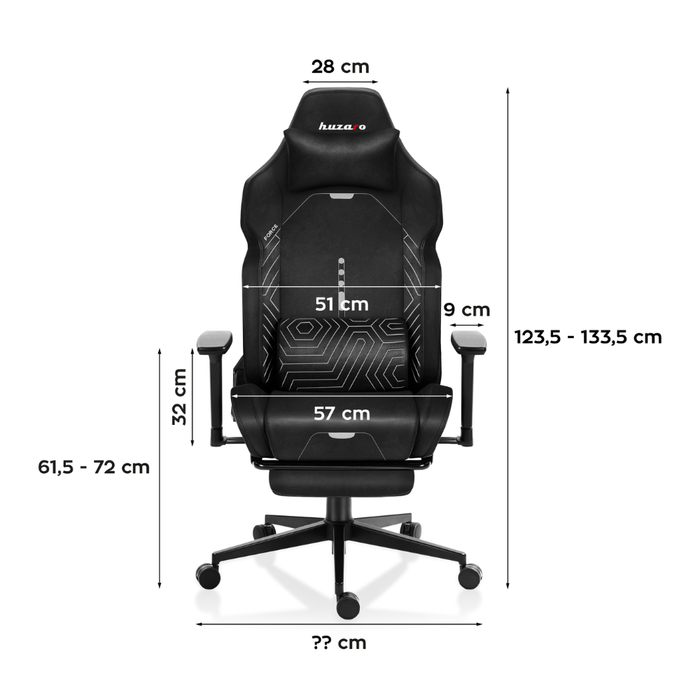 Huzaro Force 8.1 Gaming Chair Black