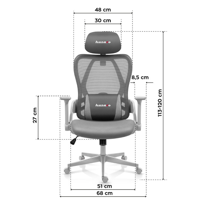 Huzaro Combat 2.7 Gaming Chair Grey