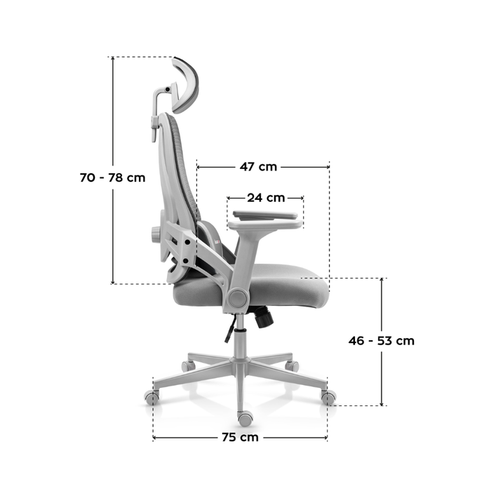 Huzaro Combat 2.7 Gaming Chair Grey