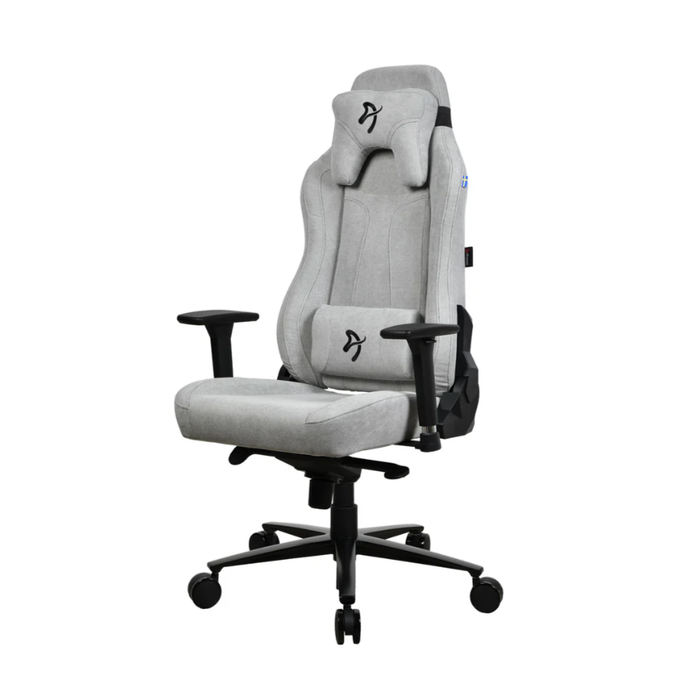 Arozzi Vernazza Soft Fabric Gaming Chair Light Grey
