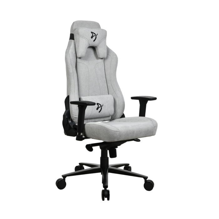 Arozzi Vernazza Soft Fabric Gaming Chair Light Grey