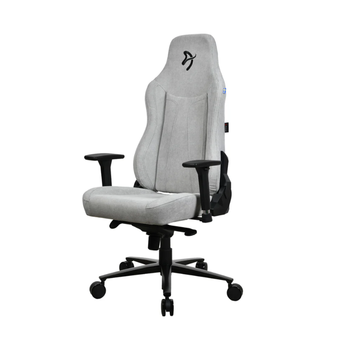 Arozzi Vernazza Soft Fabric Gaming Chair Light Grey
