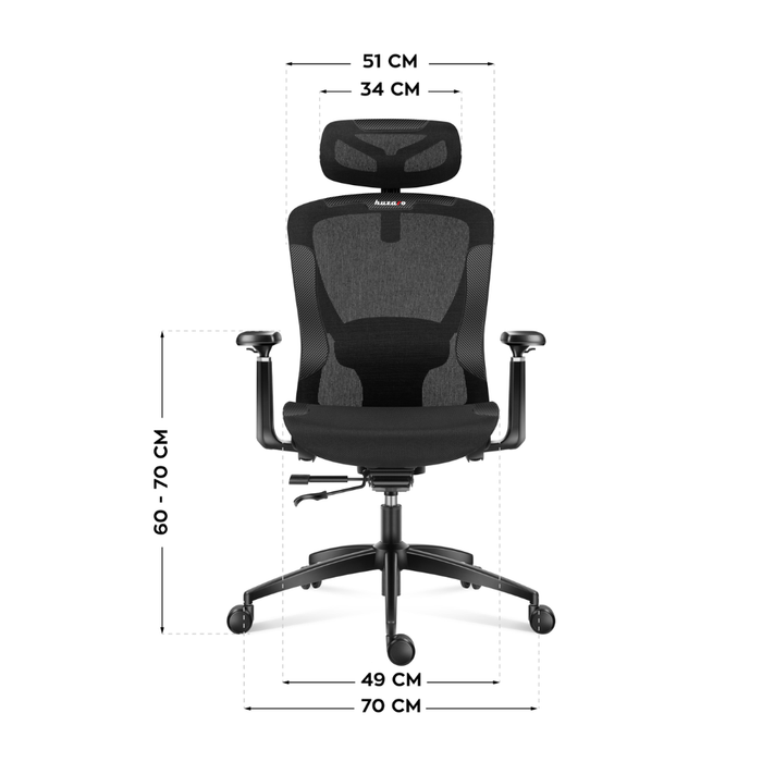 Huzaro Combat 7.3 Mesh Ergonomic Chair Black