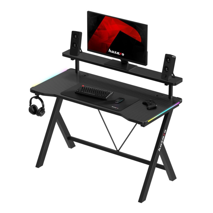 Huzaro Hero 1.9 RGB Gaming Desk Black