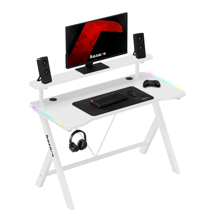 Huzaro Hero 1.9 RGB Gaming Desk White