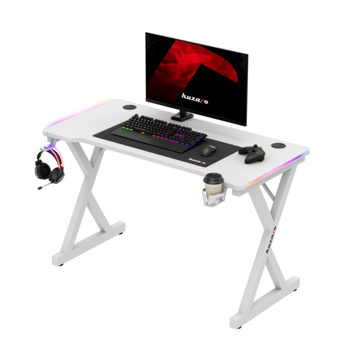 Huzaro Hero 2.3 RGB Gaming Desk White