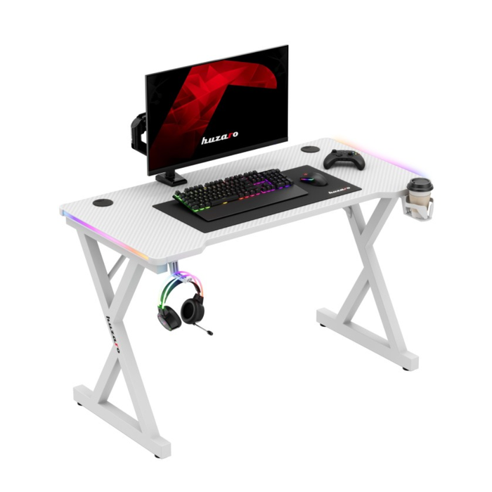 Huzaro Hero 2.3 RGB Gaming Desk White