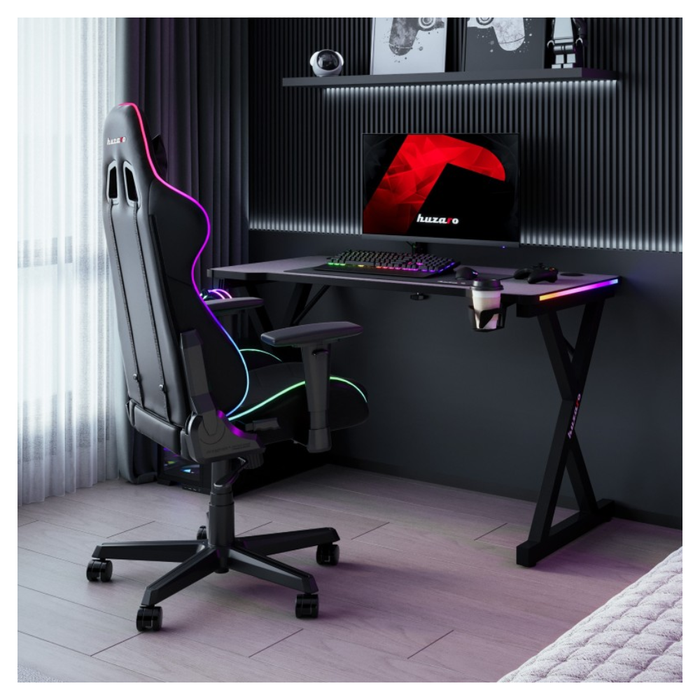 Huzaro Hero 2.3 RGB Gaming Desk Black