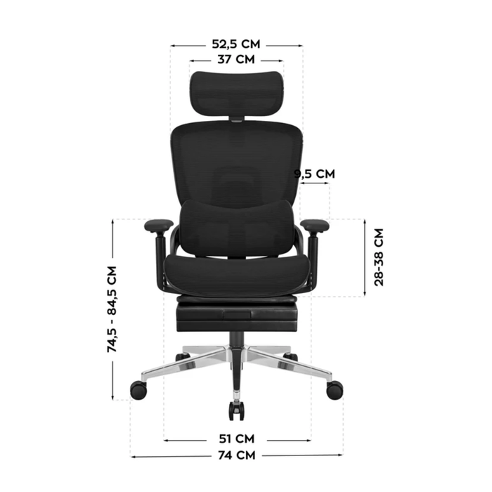 Mark Adler Expert 9.3 Ergonomic Office Chair Black