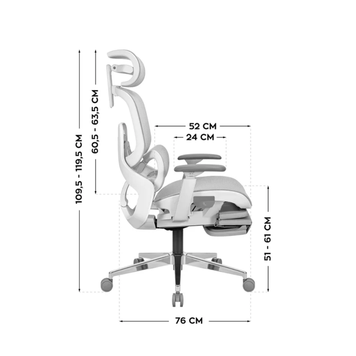 Mark Adler Expert 9.3 Ergonomic Office Chair Grey