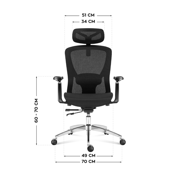 Mark Adler Expert 5.3 Ergonomic Mesh Chair Black