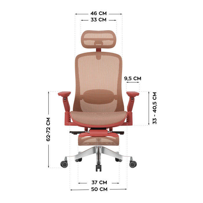Mark Adler Leadpro 8.7 Ergonomic Massage Chair Red