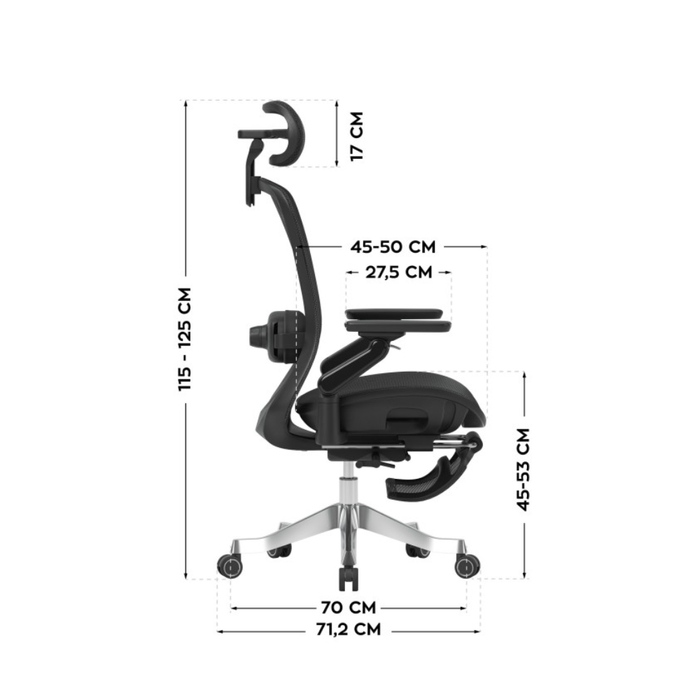Mark Adler Leadpro 8.7 Ergonomic Massage Chair Black
