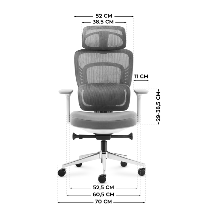 Mark Adler Visioner 6.1 Massage Office Chair Grey