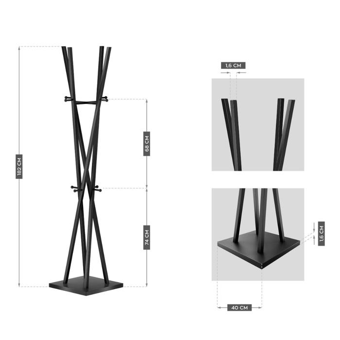 Mark Adler Host 5.0 Clothes Hanger Black