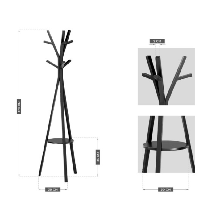 Mark Adler Host 4.0 Clothes Hanger Black