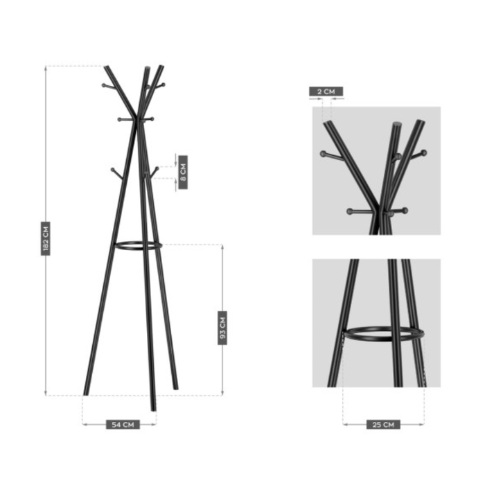 Mark Adler Host 3.0 Clothes Hanger Black