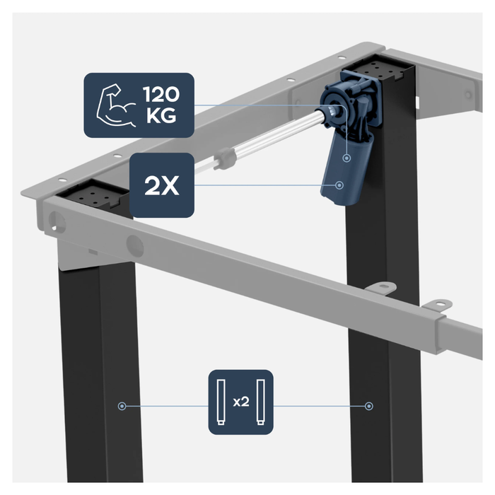 Mark Adler Xeno 5.0 Electric Desk Frame Black