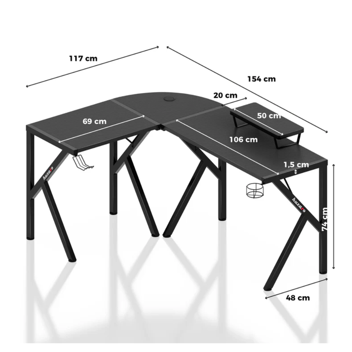 Huzaro Hero 6.3 Gaming Desk Black