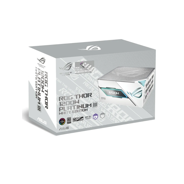 Asus Power Supply Rog Thor 1200P3 Gaming 1200W Platinum White