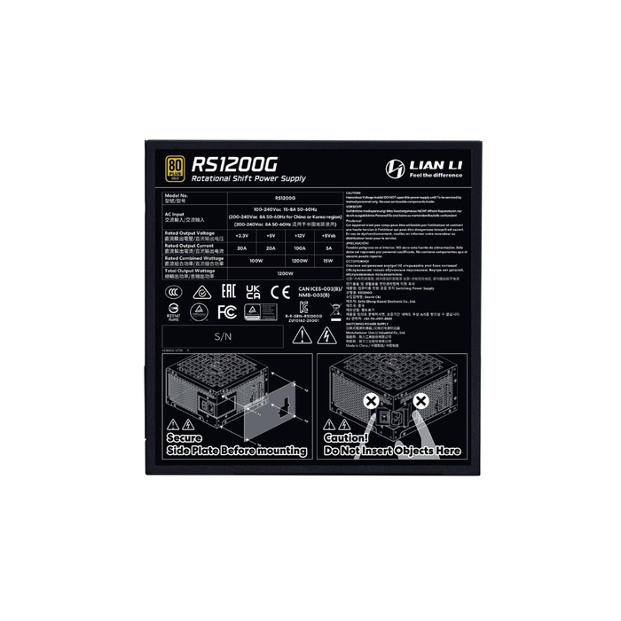 Lian Li Power Supply RS1200G Gold 1200W