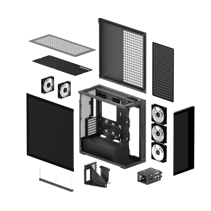 Arctic PC Case Xtender VG Midi Tower Mirror Glass