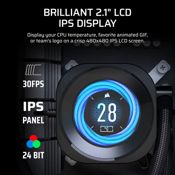 Corsair Liquid Cooler Nautilus 360 RS LCD ARGB Black