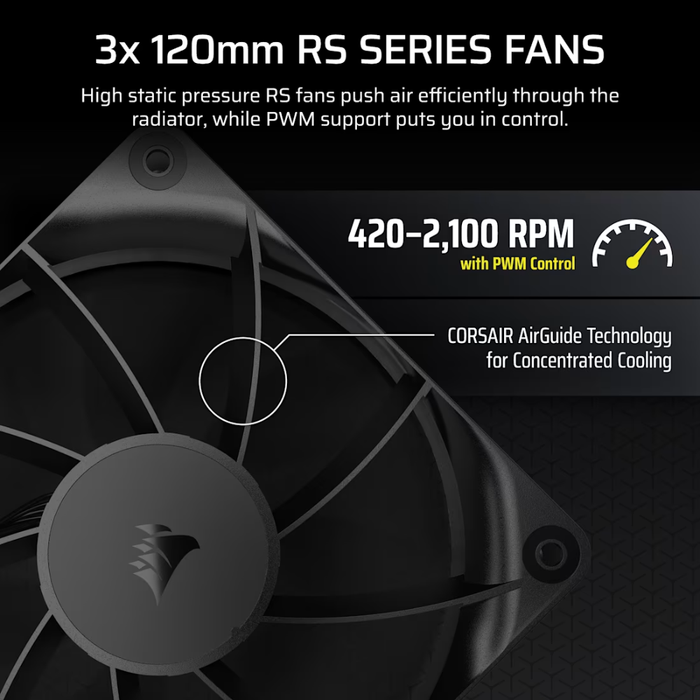 Corsair Liquid Cooler Nautilus 360 RS LCD ARGB Black