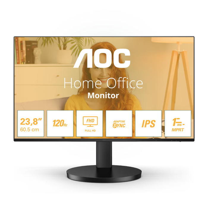 AOC Monitor 24B3HA2 23.8" FHD 100Hz