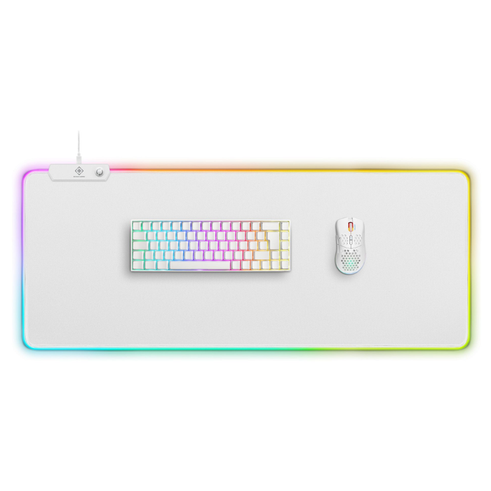 Deltaco WMP90 RGB White XL Gaming Mouse Pad