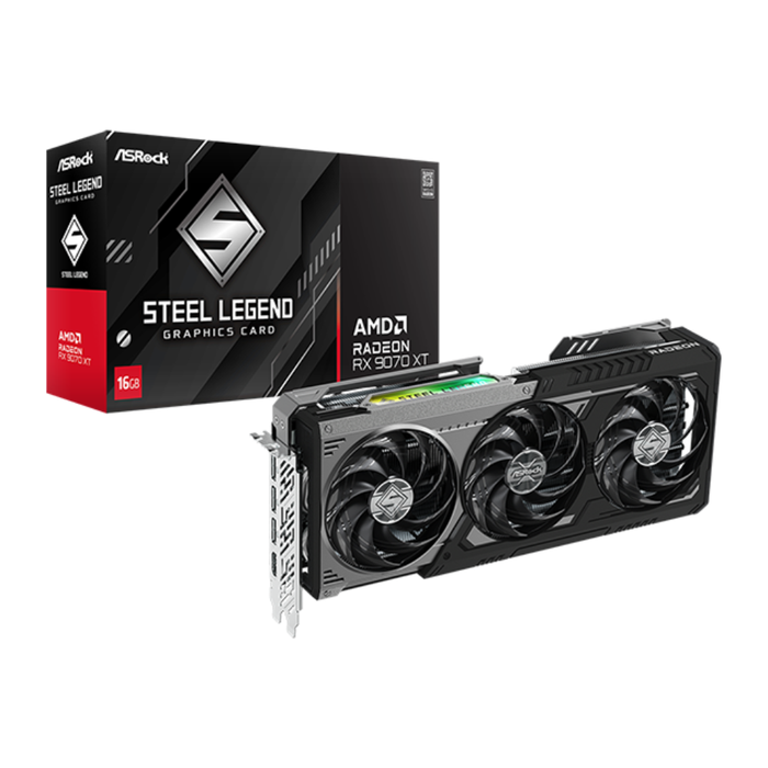 Asrock Radeon RX 9070 XT Steel Legend Dark 16GB