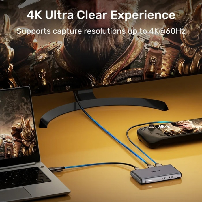 Unitek Video Capture Card 4K60Hz Dual 4K HDMI Loop-out