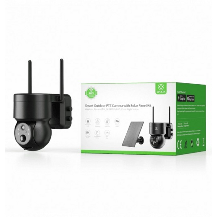 WOOX Outdoor Battery Camera 3MP PTZ with Solar Panel R3569
