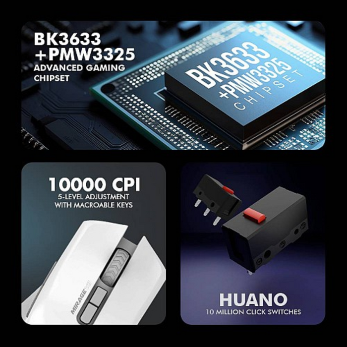 Armaggeddon Wireless Gaming Mouse Mirage-V ll Black