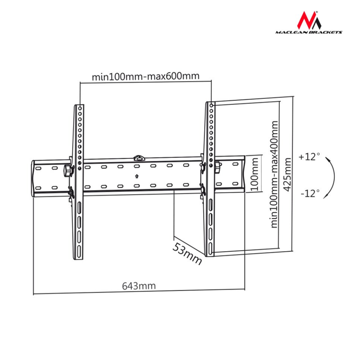 Maclean Wall Mount MC-668 37-85''