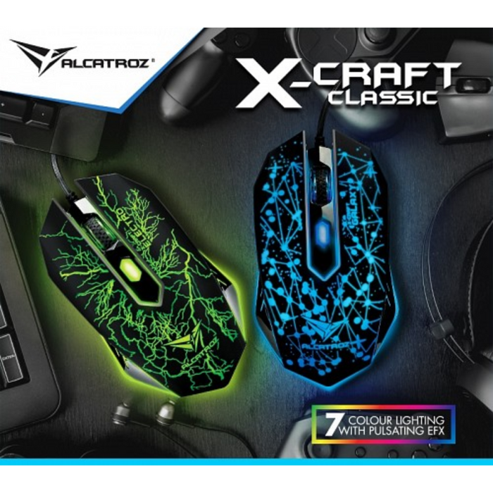 Alcatroz Wired Gaming Mouse X-Craft Classic Electro